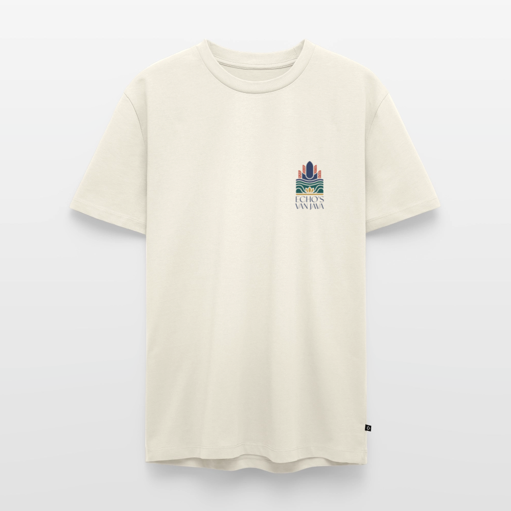 Echo’s van Java T-shirt – Culturele Print Unisex - off white
