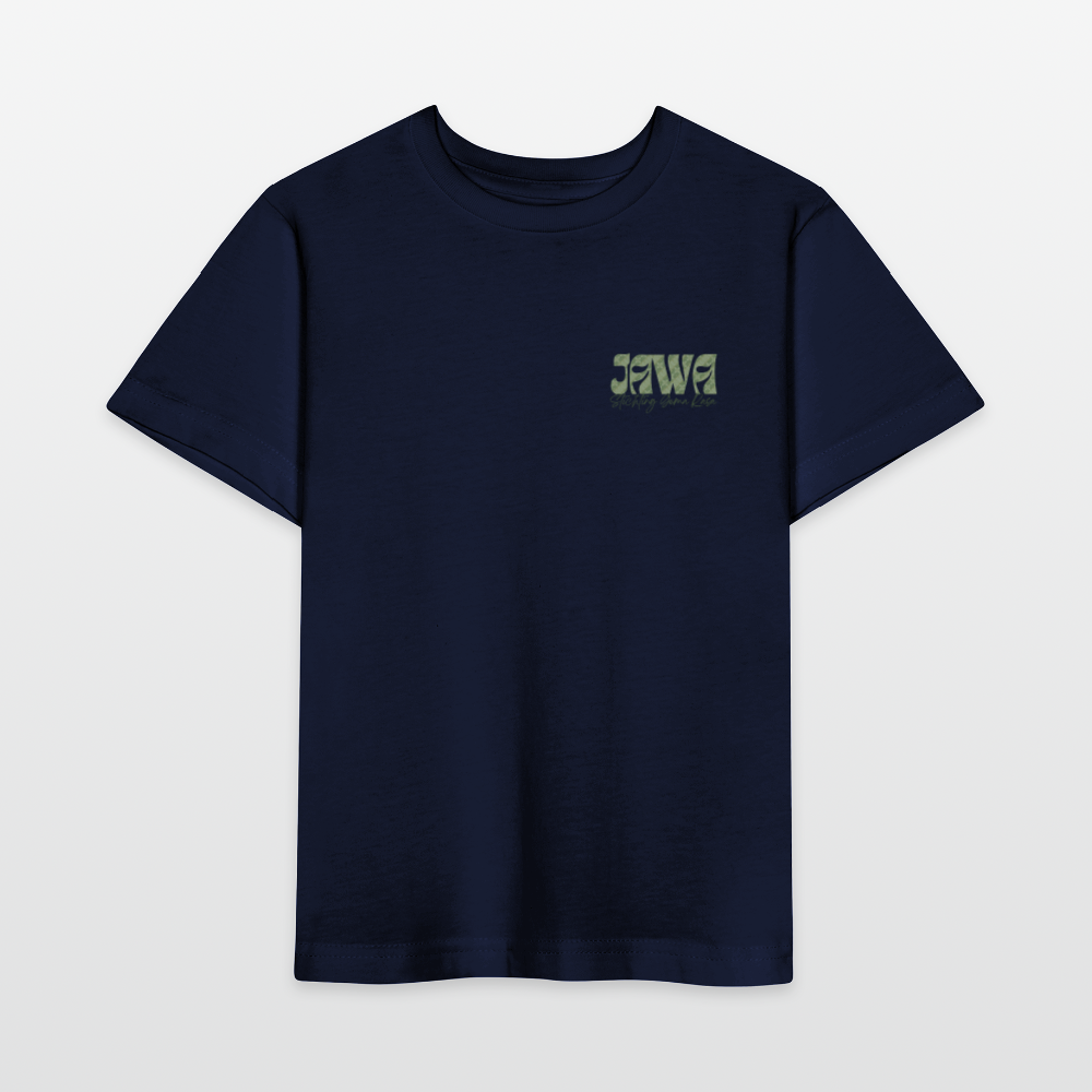 SGR Aku Wong Jawa Kids T-Shirt – Javaans Cultureel Kinder Shirt | Unisex |Kids’ T-Shirt - navy