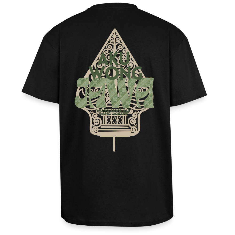 SGR T-Shirt "Aku Wong Jawa" | Heavy Oversized T-Shirt - black