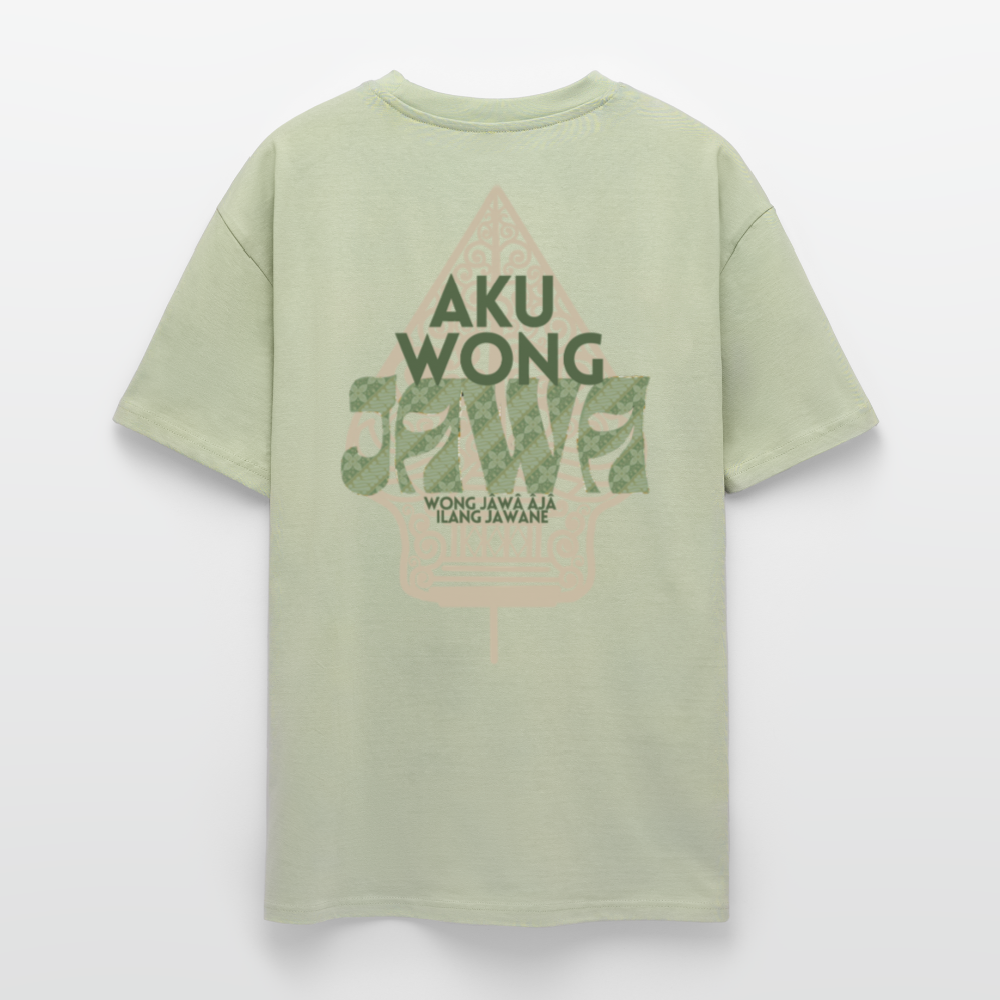 SGR T-Shirt "Aku Wong Jawa" | Heavy Oversized T-Shirt - soft salvia 