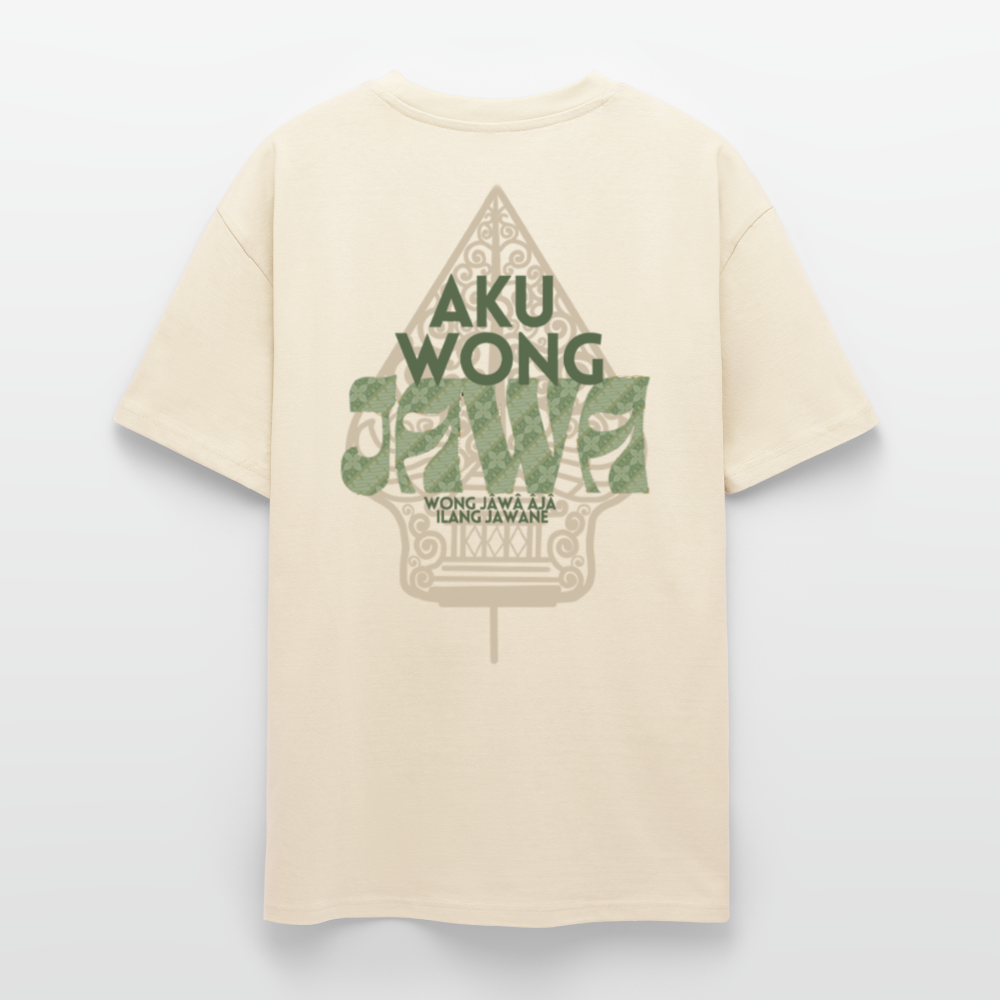 SGR T-Shirt "Aku Wong Jawa" | Heavy Oversized T-Shirt - creme