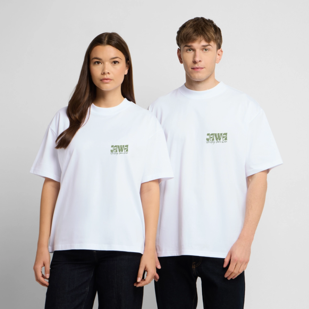SGR T-Shirt "Aku Wong Jawa" | Heavy Oversized T-Shirt - white