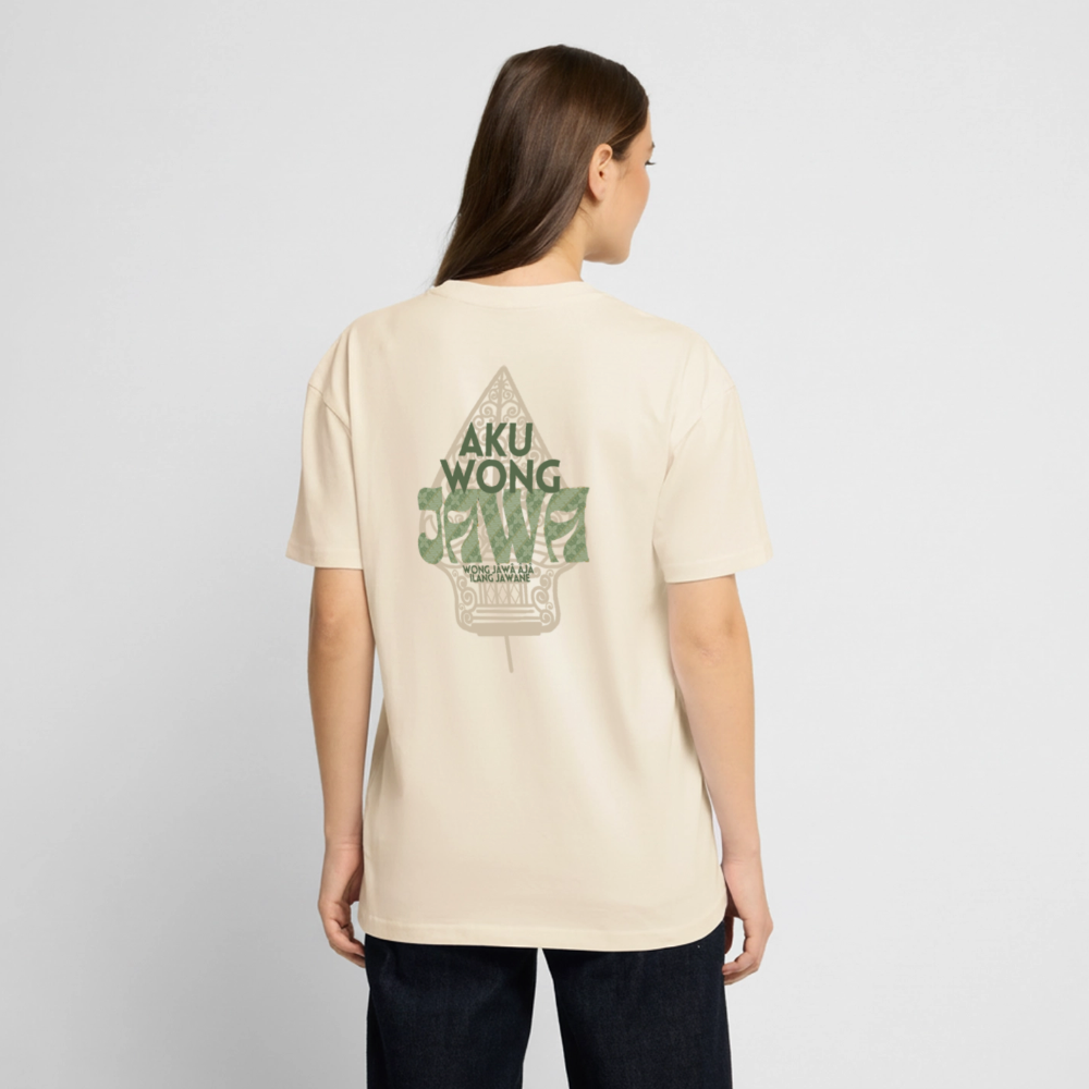 SGR T-Shirt "Aku Wong Jawa" | Heavy Oversized T-Shirt - creme