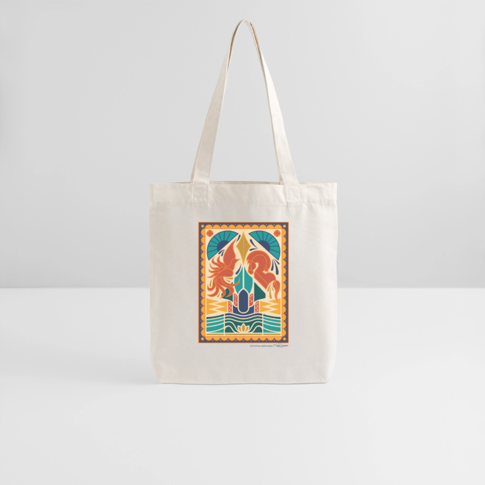 Echo’s van Java Totebag – Javaanse Culturele Tas | Duurzaam | Unisex - natural white