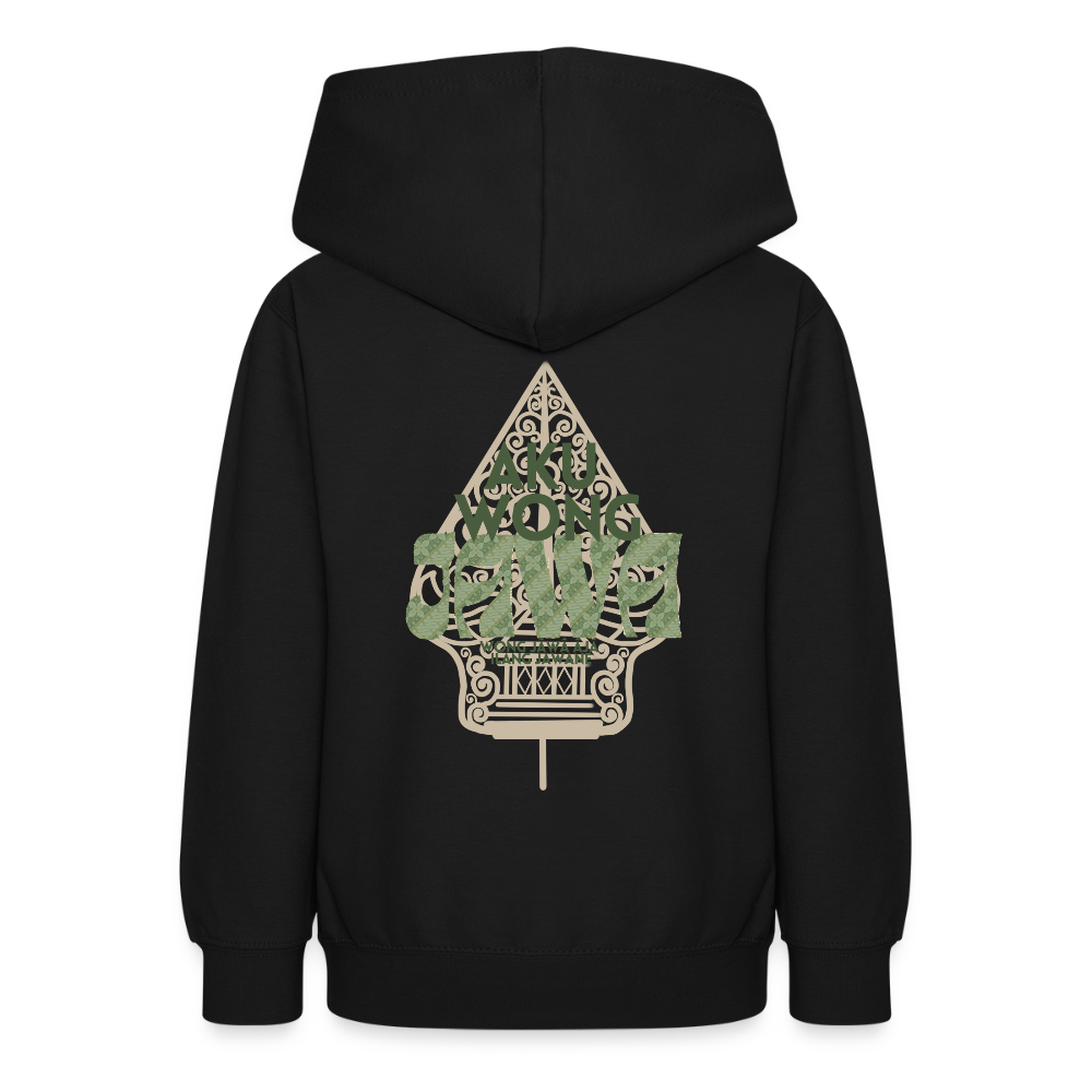 SGR Aku Wong Jawa Teen Hoodie – Javaanse Culturele Jongeren Trui | Unisex | Teen Hoodie - black