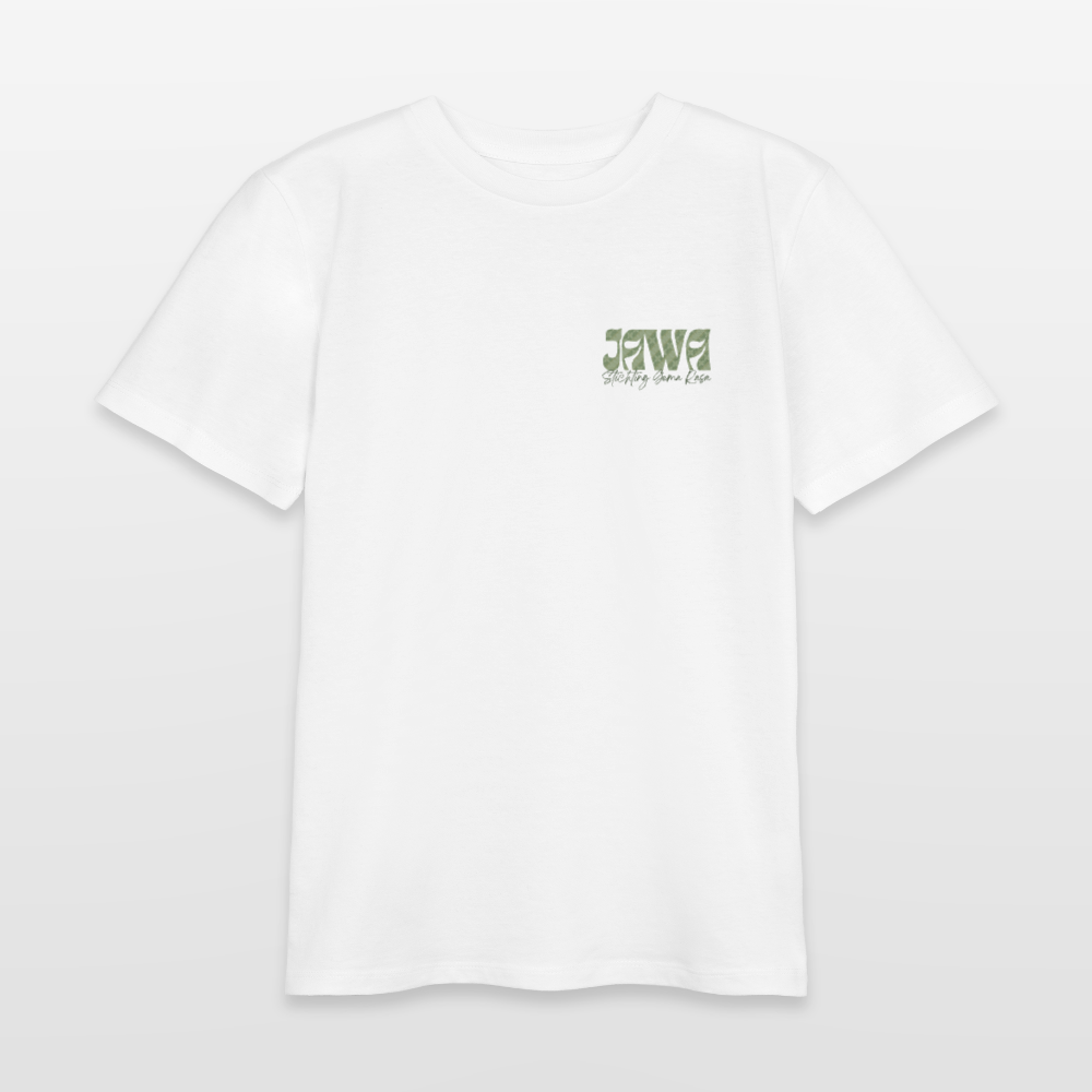 SGR Aku Wong Jawa Teen T-Shirt – Javaans Cultureel Jongeren Shirt | Unisex  Organic Teen T-Shirt - white