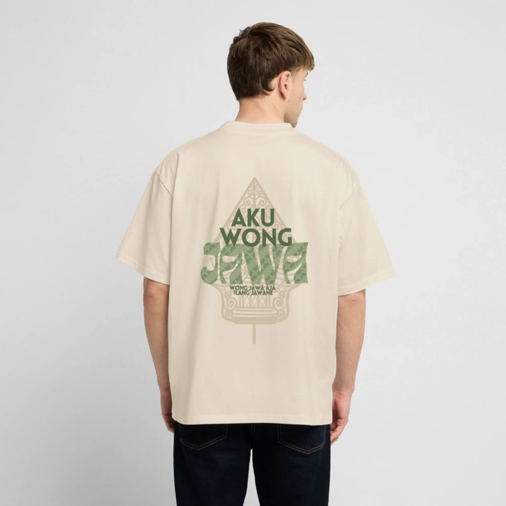 SGR T-Shirt "Aku Wong Jawa" | Heavy Oversized T-Shirt - creme