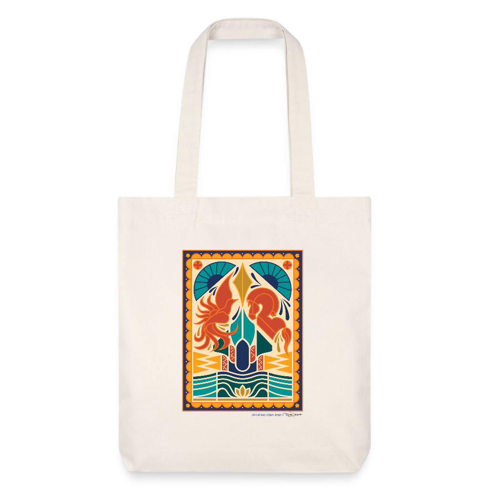 Echo’s van Java Totebag – Javaanse Culturele Tas | Duurzaam | Unisex - natural white