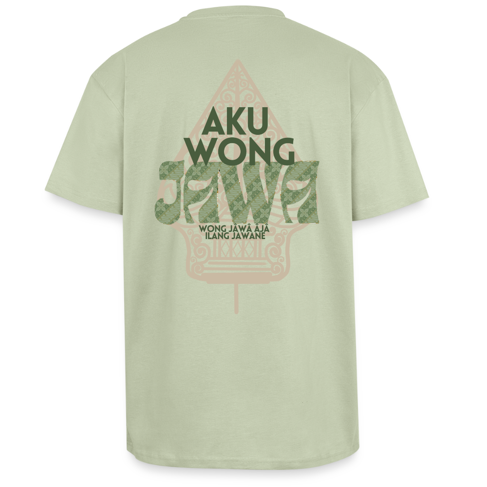 SGR T-Shirt "Aku Wong Jawa" | Heavy Oversized T-Shirt - soft salvia 