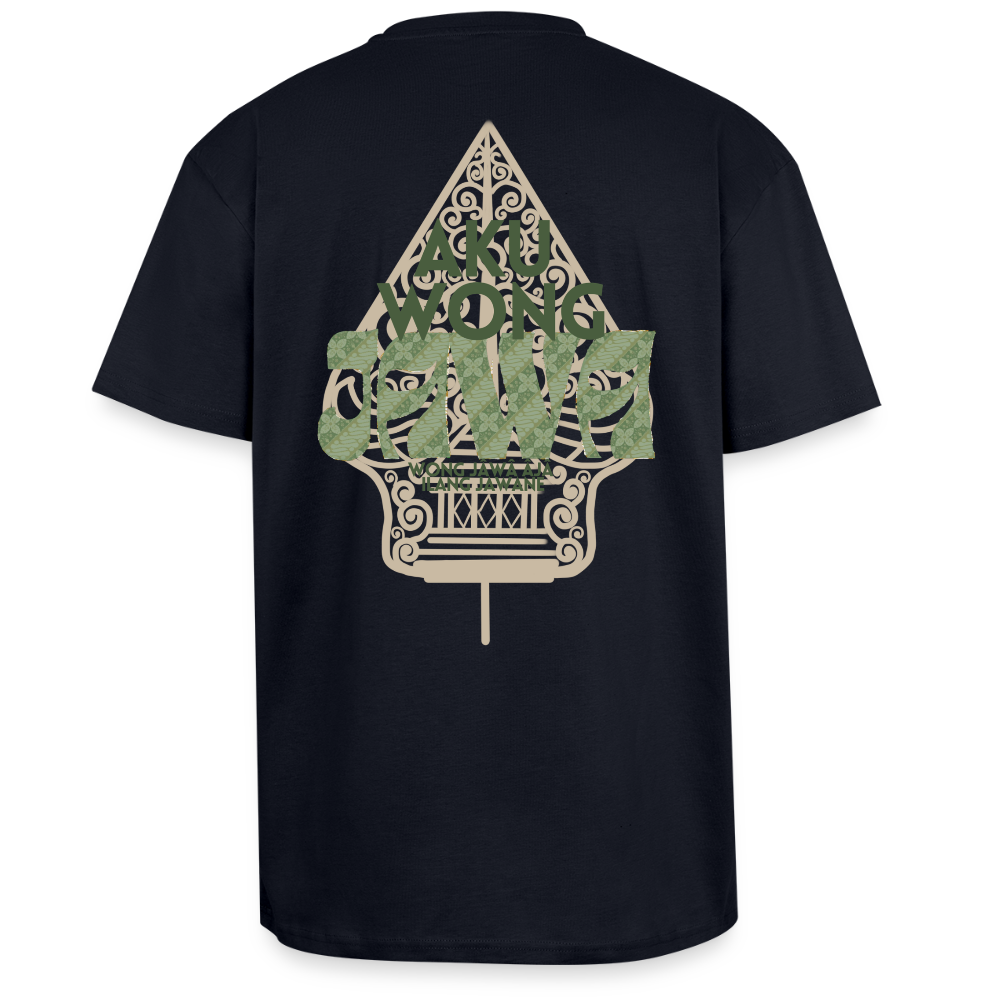 SGR T-Shirt "Aku Wong Jawa" | Heavy Oversized T-Shirt - french navy