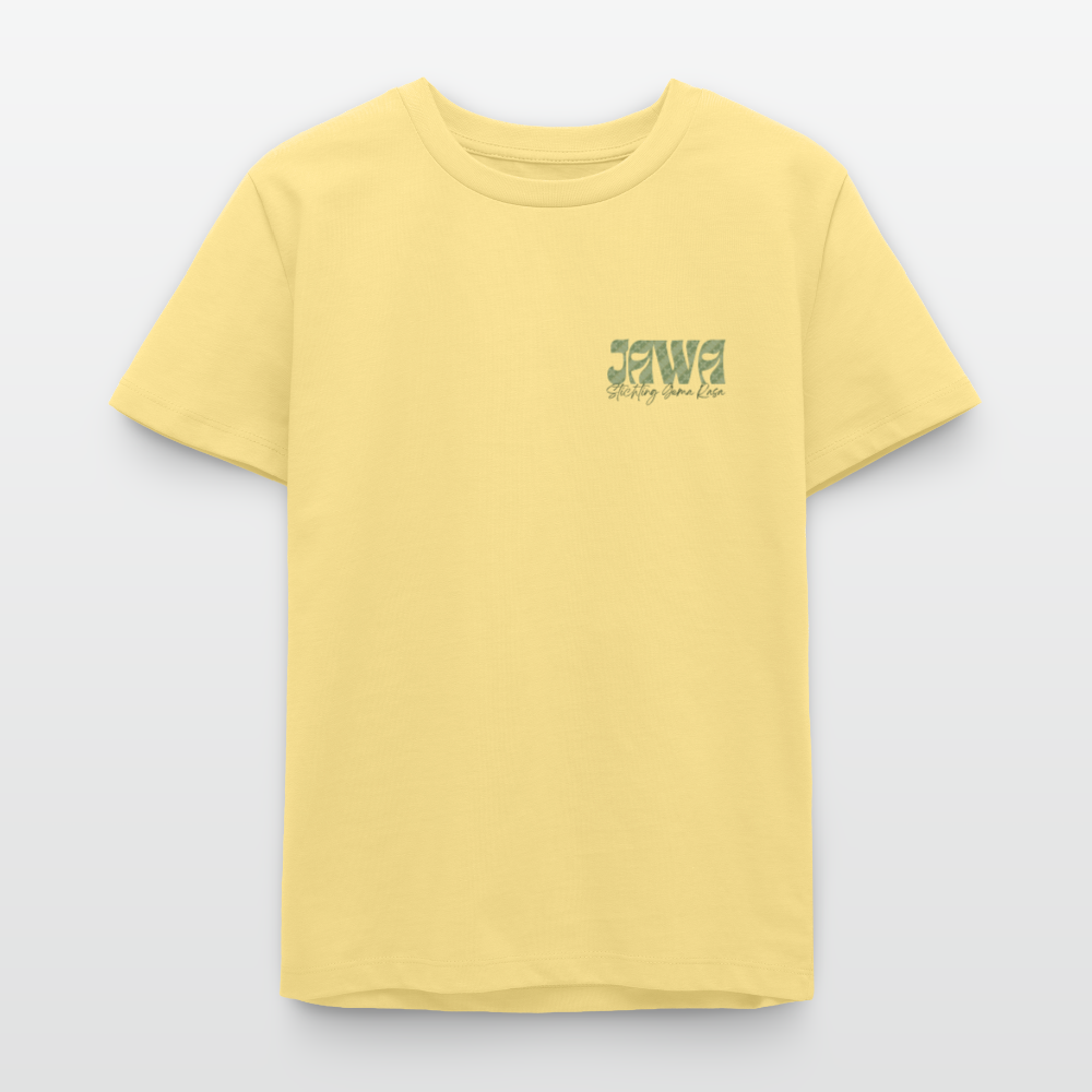 SGR Aku Wong Jawa Teen T-Shirt – Javaans Cultureel Jongeren Shirt | Unisex  Organic Teen T-Shirt - viva yellow 