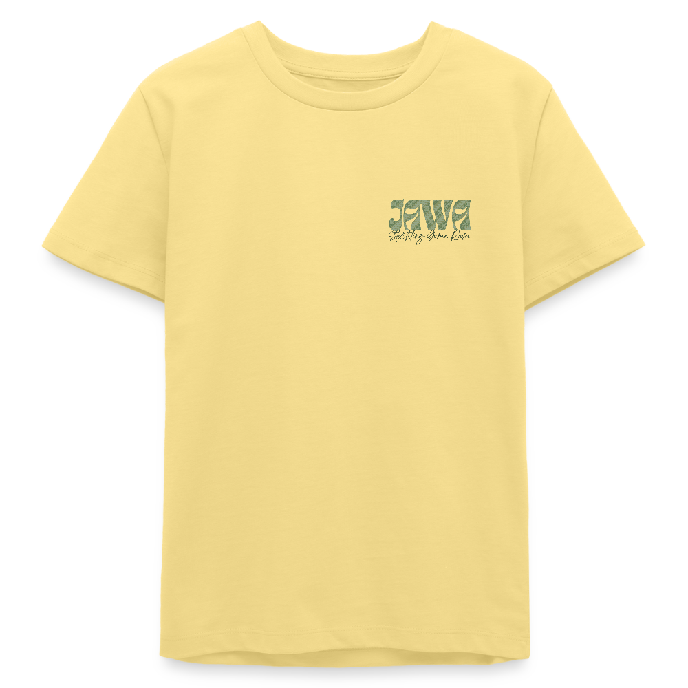 SGR Aku Wong Jawa Teen T-Shirt – Javaans Cultureel Jongeren Shirt | Unisex  Organic Teen T-Shirt - viva yellow 