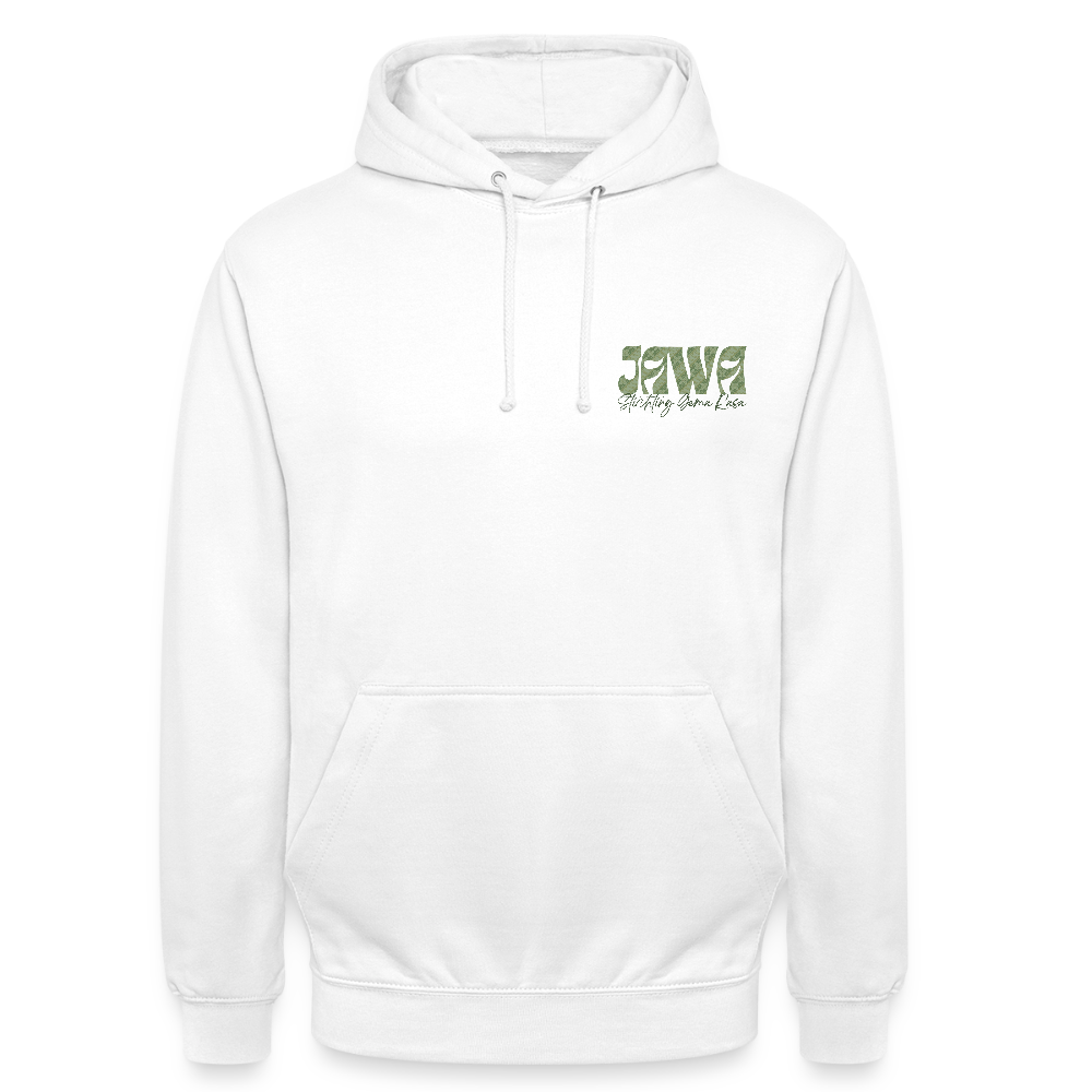 SGR Aku Wong Jawa Unisex Hoodie – Javaanse Culturele Trui | Comfort Fit - white