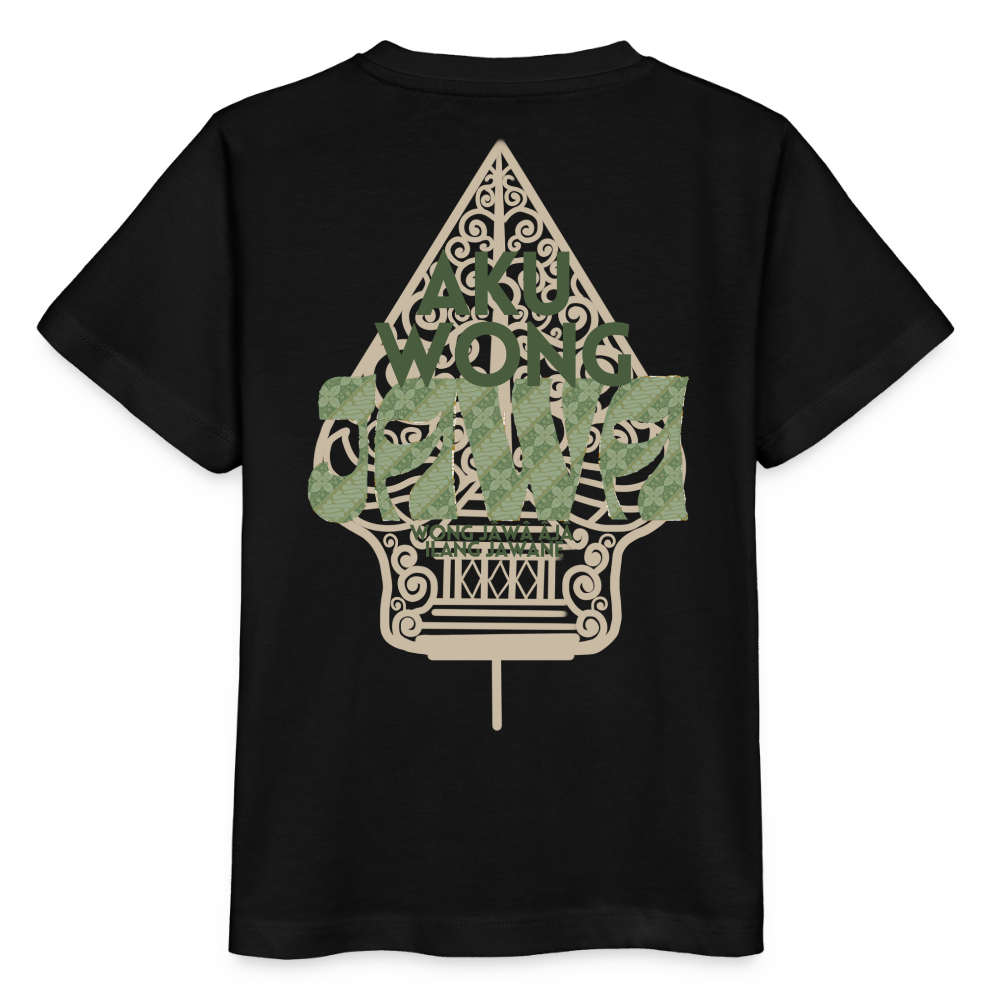 SGR Aku Wong Jawa Kids T-Shirt – Javaans Cultureel Kinder Shirt | Unisex |Kids’ T-Shirt - black