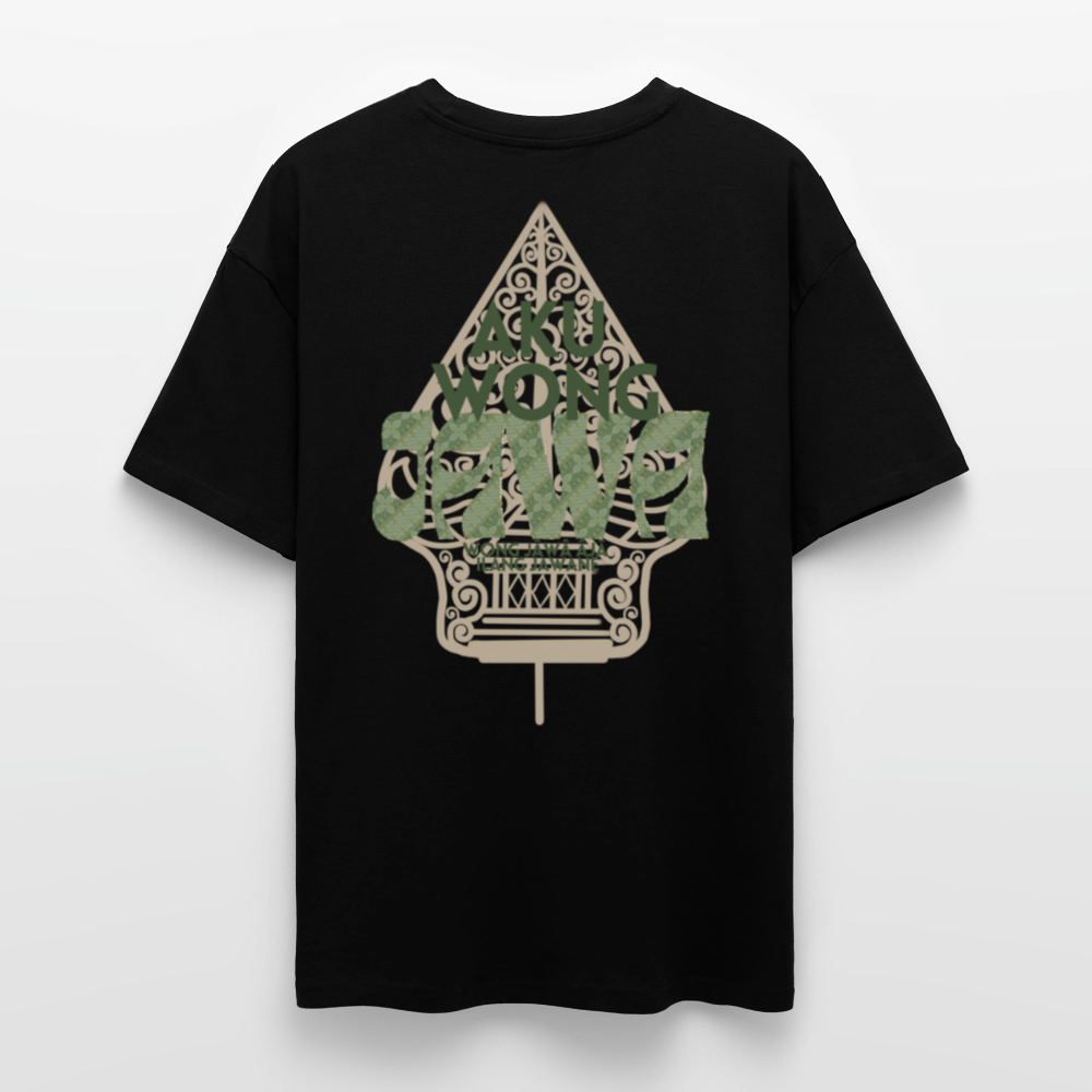 SGR T-Shirt "Aku Wong Jawa" | Heavy Oversized T-Shirt - black