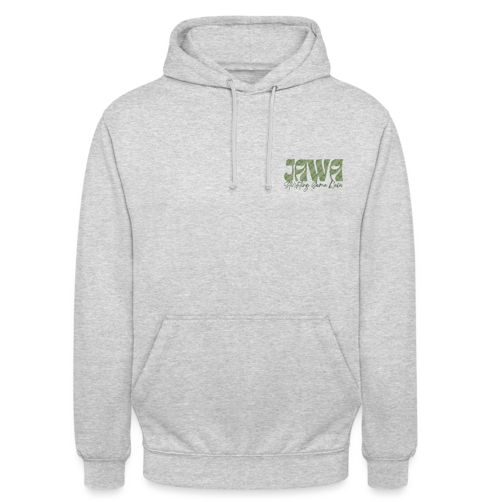 SGR Aku Wong Jawa Unisex Hoodie – Javaanse Culturele Trui | Comfort Fit - light heather grey
