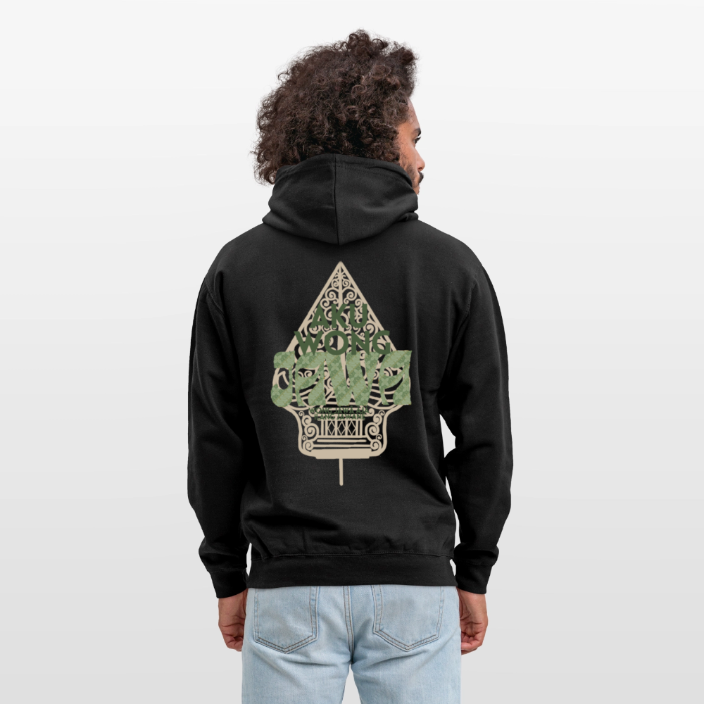 SGR Aku Wong Jawa Unisex Hoodie – Javaanse Culturele Trui | Comfort Fit - black