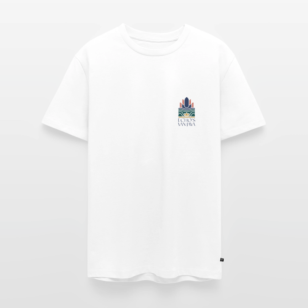 Echo’s van Java T-shirt – Culturele Print Unisex - white