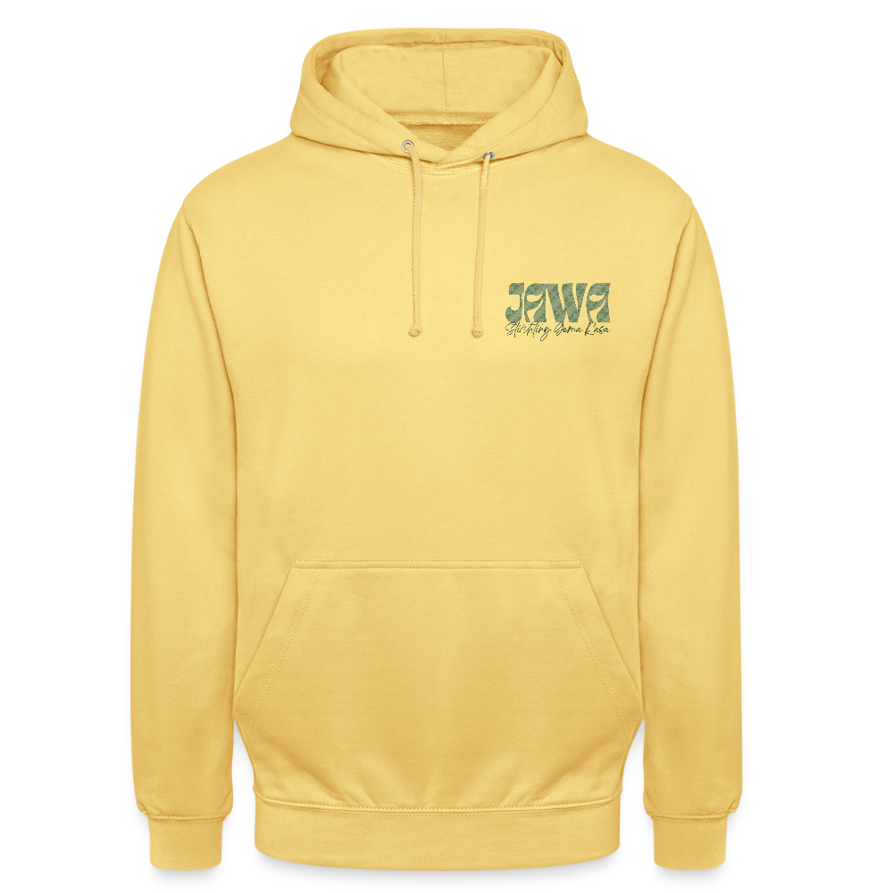 SGR Aku Wong Jawa Unisex Hoodie – Javaanse Culturele Trui | Comfort Fit - lemon yellow