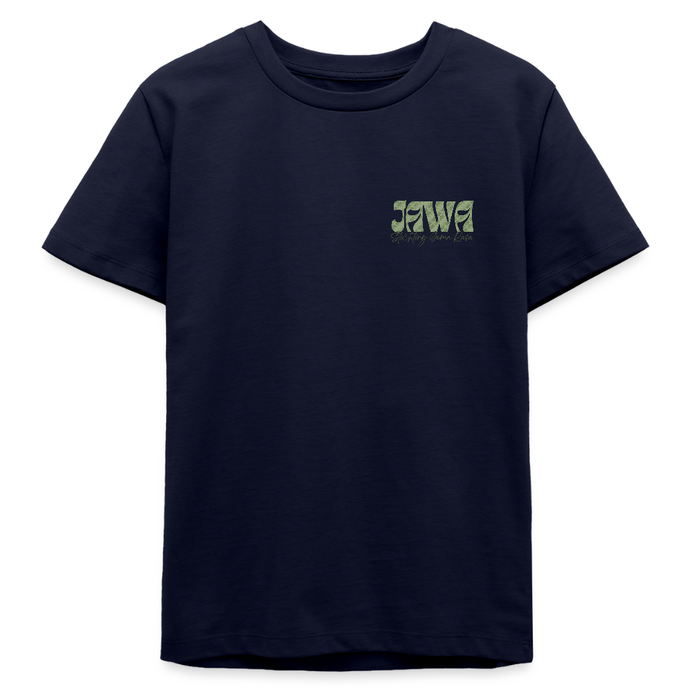 SGR Aku Wong Jawa Teen T-Shirt – Javaans Cultureel Jongeren Shirt | Unisex  Organic Teen T-Shirt - navy