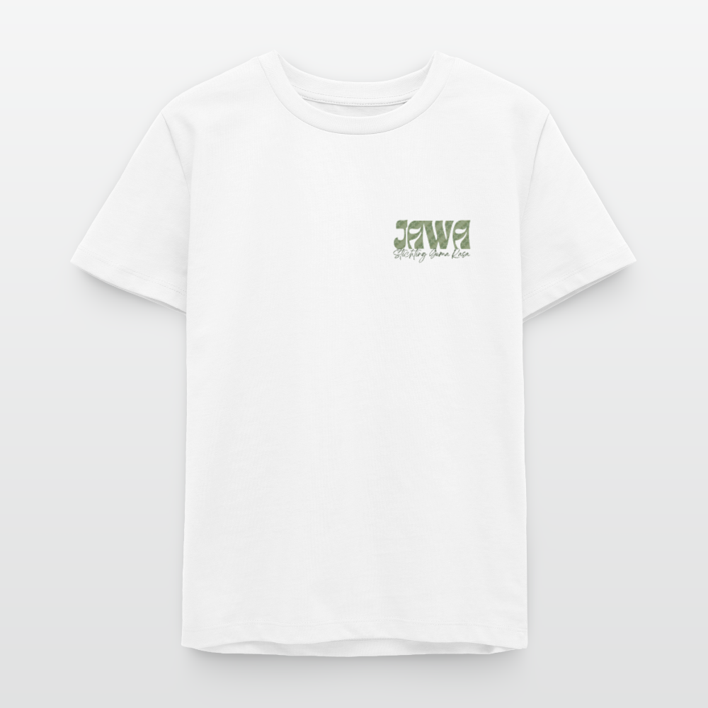 SGR Aku Wong Jawa Teen T-Shirt – Javaans Cultureel Jongeren Shirt | Unisex  Organic Teen T-Shirt - white