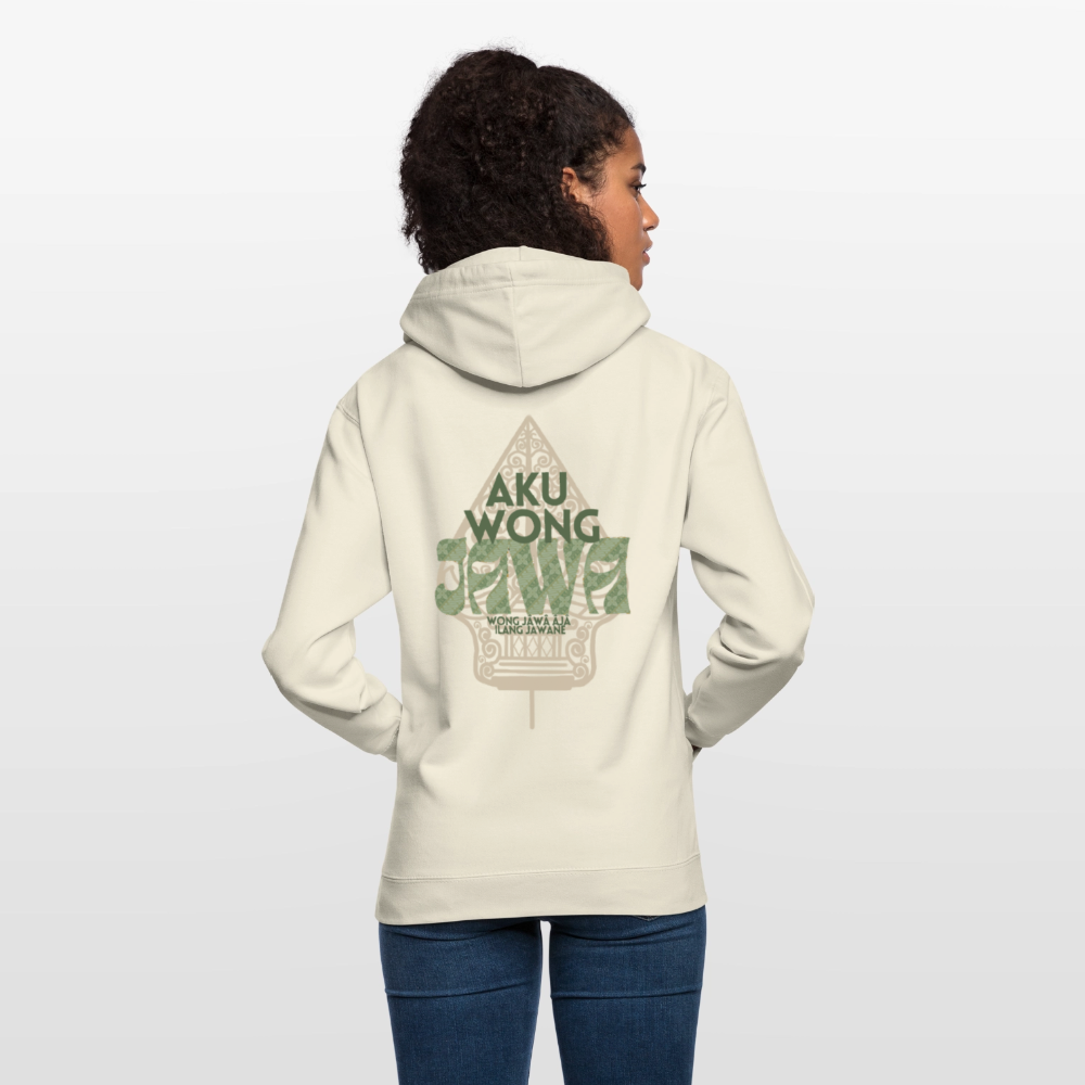 SGR Aku Wong Jawa Unisex Hoodie – Javaanse Culturele Trui | Comfort Fit - vanilla