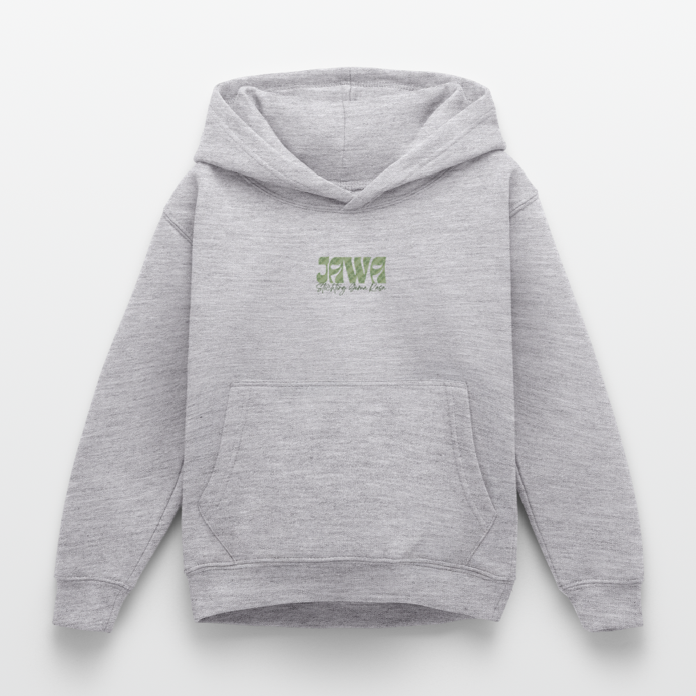 SGR Aku Wong Jawa Kids Hoodie – Javaanse Culturele Kinder Trui | Unisex |Kids Hoodie - light heather grey