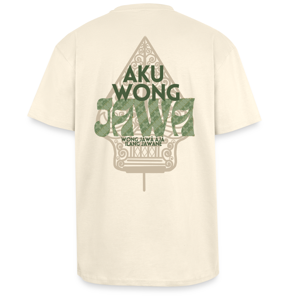 SGR T-Shirt "Aku Wong Jawa" | Heavy Oversized T-Shirt - creme