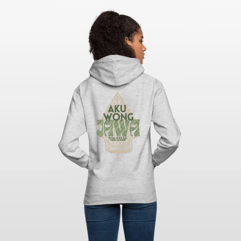 SGR Aku Wong Jawa Unisex Hoodie – Javaanse Culturele Trui | Comfort Fit - light heather grey