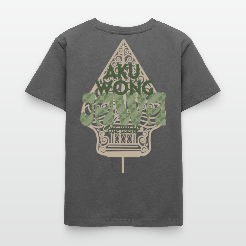 SGR Aku Wong Jawa Teen T-Shirt – Javaans Cultureel Jongeren Shirt | Unisex  Organic Teen T-Shirt - anthracite