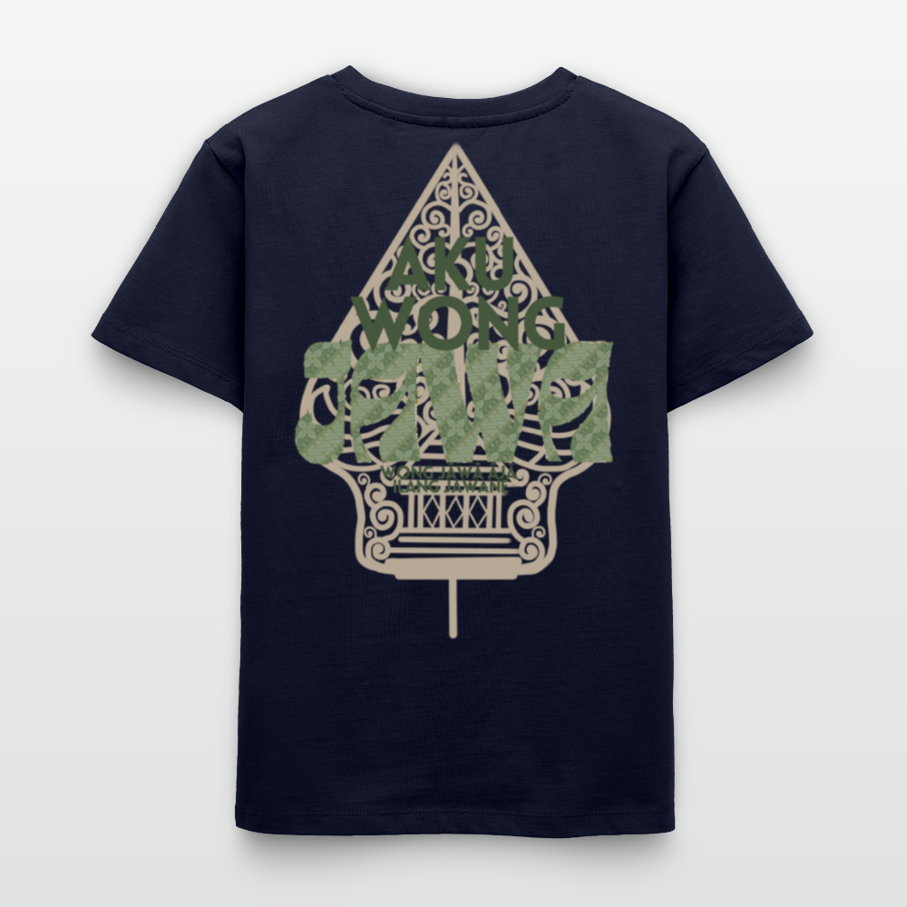 SGR Aku Wong Jawa Teen T-Shirt – Javaans Cultureel Jongeren Shirt | Unisex  Organic Teen T-Shirt - navy