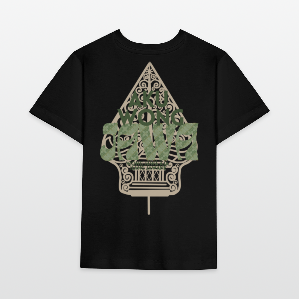 SGR Aku Wong Jawa Kids T-Shirt – Javaans Cultureel Kinder Shirt | Unisex |Kids’ T-Shirt - black