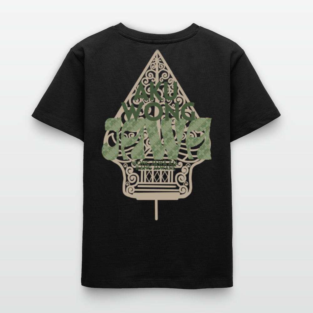 SGR Aku Wong Jawa Teen T-Shirt – Javaans Cultureel Jongeren Shirt | Unisex  Organic Teen T-Shirt - black