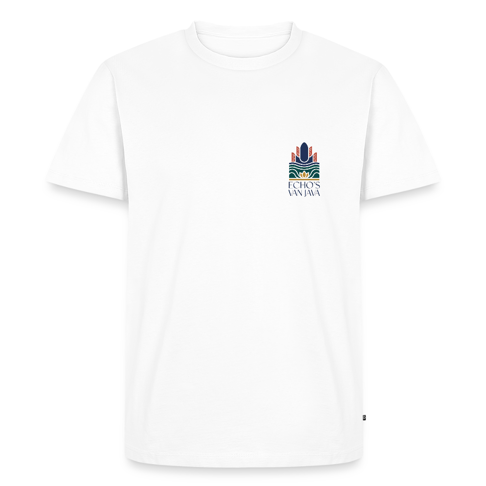 Echo’s van Java T-shirt – Culturele Print Unisex - white
