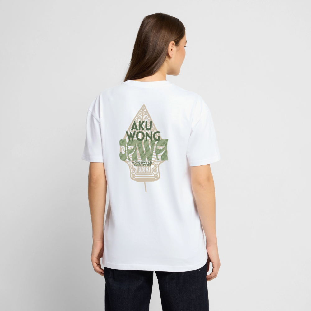 SGR T-Shirt "Aku Wong Jawa" | Heavy Oversized T-Shirt - white