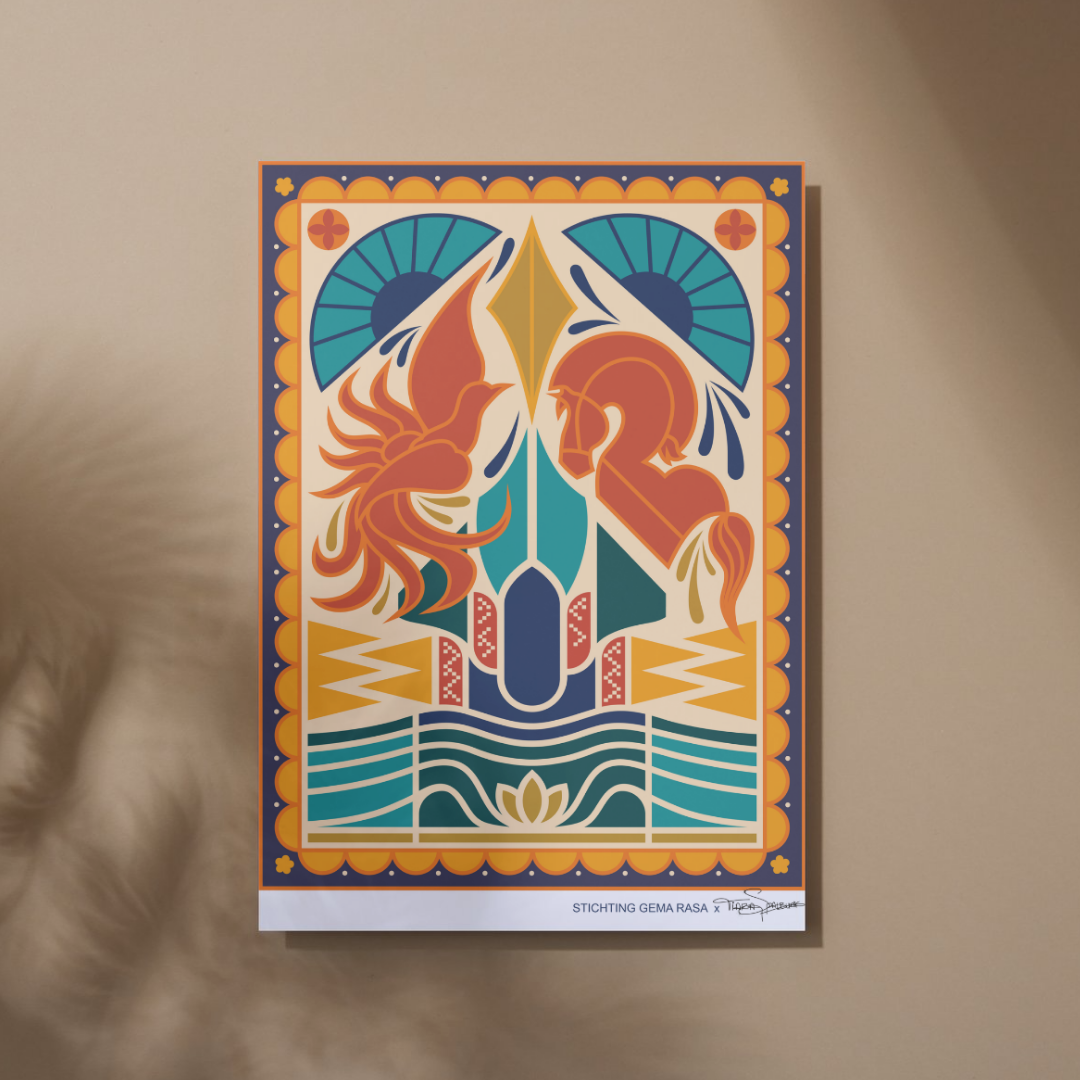 Echo’s van Java Poster A3 – Cultureel Design Statement