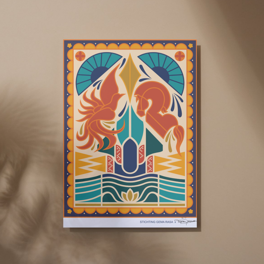 Echo’s van Java Poster A3 – Cultureel Design Statement