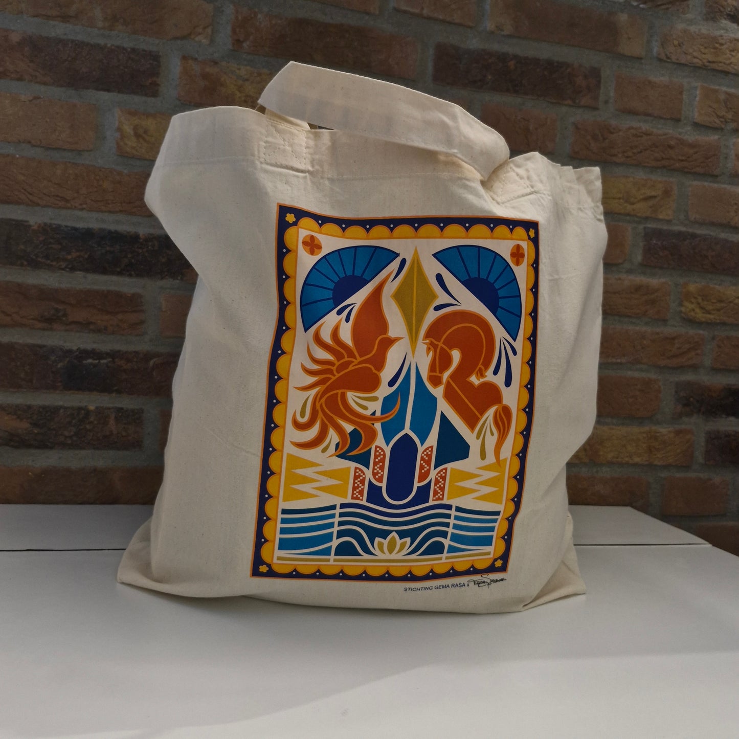Echo’s van Java Tote Bag – Katoen met Culturele Print